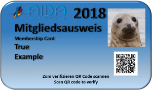 AIDA Mitgliedsausweis Seehund
